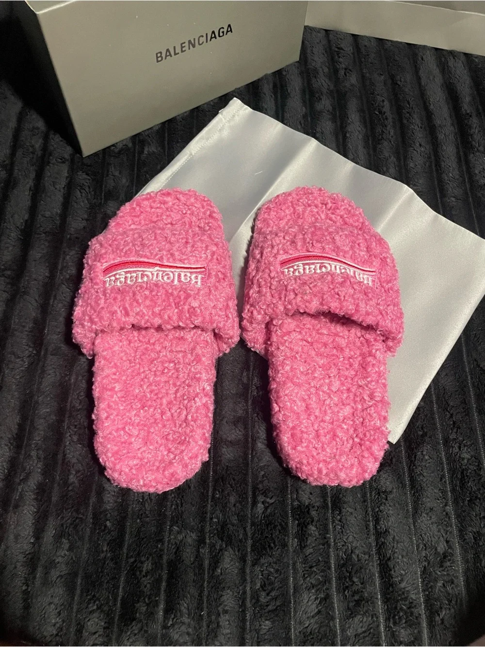 Balenciaga plush sherpa